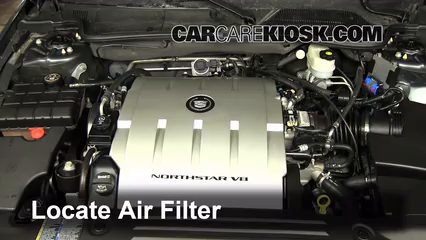 2009 Cadillac DTS Platinum 4.6L V8 Air Filter (Engine) Check